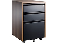 iiglo Ergo cabinet 3 drawer black/tree Förvaringsskåp och garderober