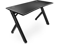 Svive Cygnus Gaming Desk matt svart med vita sömmar Gaming desk