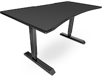 Svive Altair Gaming Desk matt svart med svarta sömmar Gaming desk