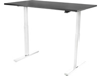 Kenson Compact 2 elektriskt höj-/sänkbord 160x80 - vit/svart Skrivbord