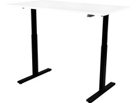 Kenson Compact 2 elektriskt höj-/sänkbord 160x80 - svart/vit Skrivbord