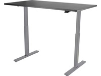 Kenson Compact 2 elektriskt höj-/sänkbord 180x80 - silver/svart Skrivbord