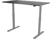 Kenson Compact 2 elektriskt höj-/sänkbord 200x80 - silver/svart Skrivbord