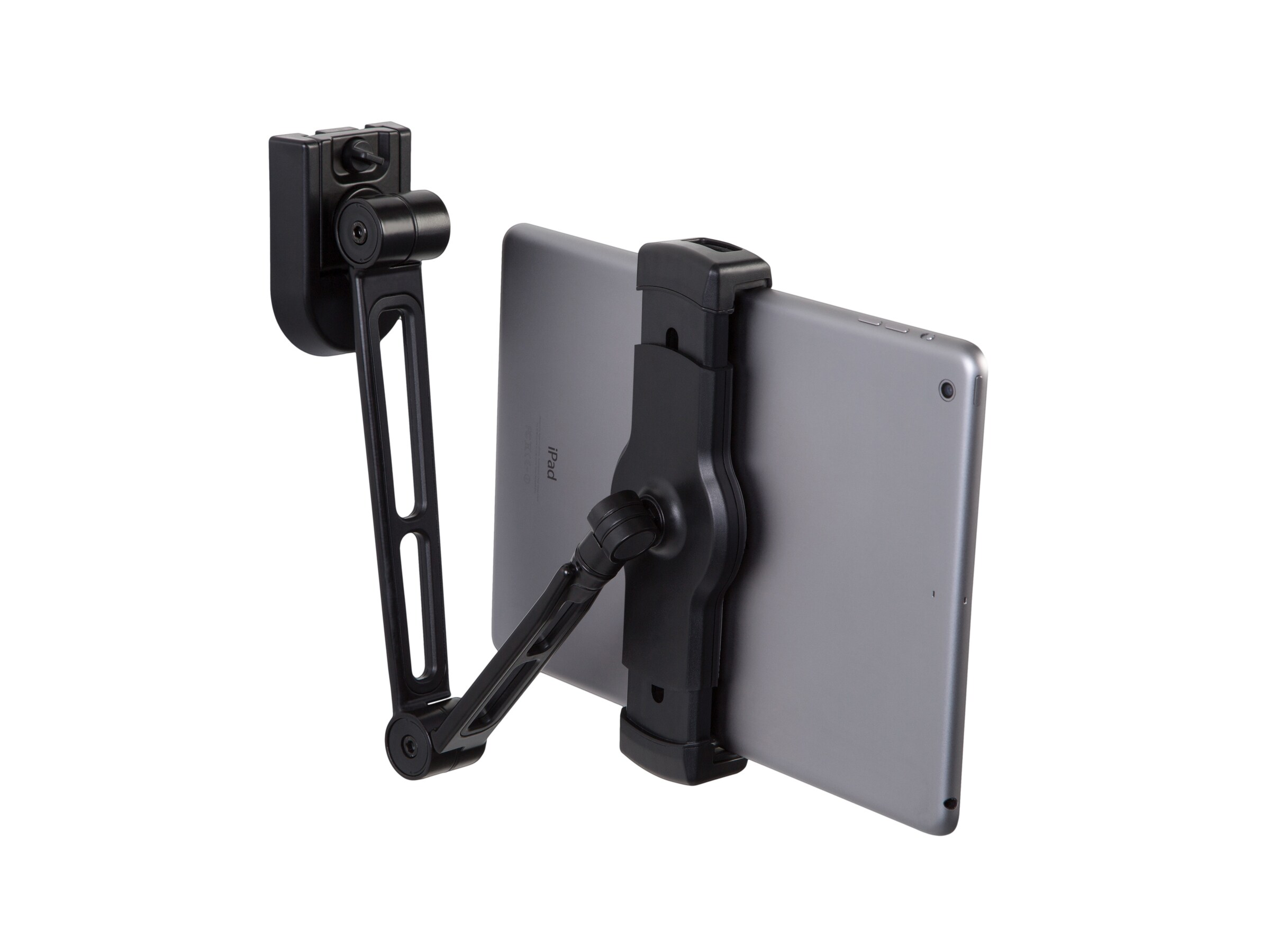 Wallmount with tablet. From behind