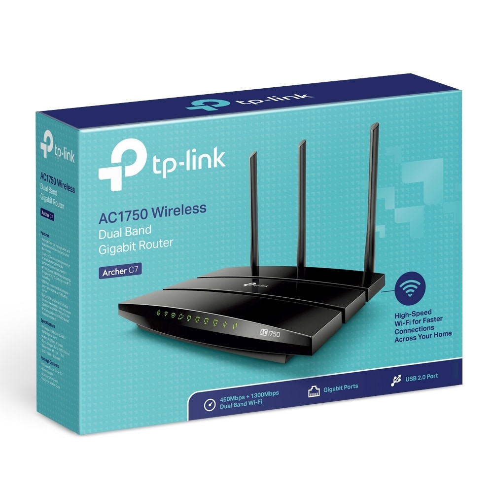 TP Link Archer C7 gigabit router - Box shot TP Link Archer C7 gigabit router - Box shot