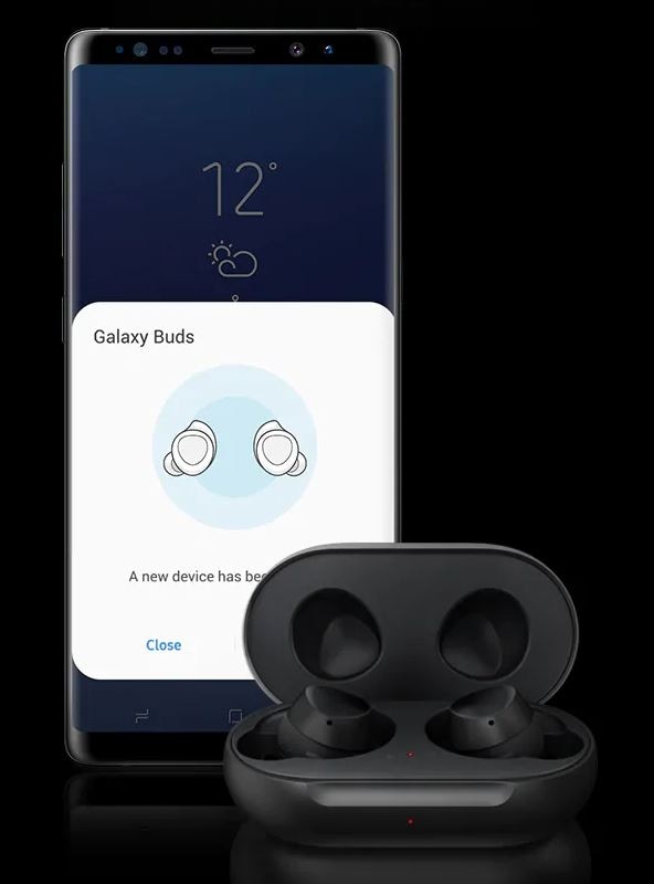 Galaxy Buds koblet til Galaxy telefon Galaxy Buds koblet til Galaxy telefon