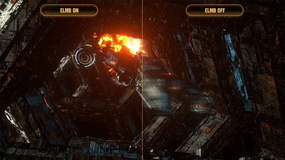 Extreme Low Motion Blur technology Extreme Low Motion Blur technology