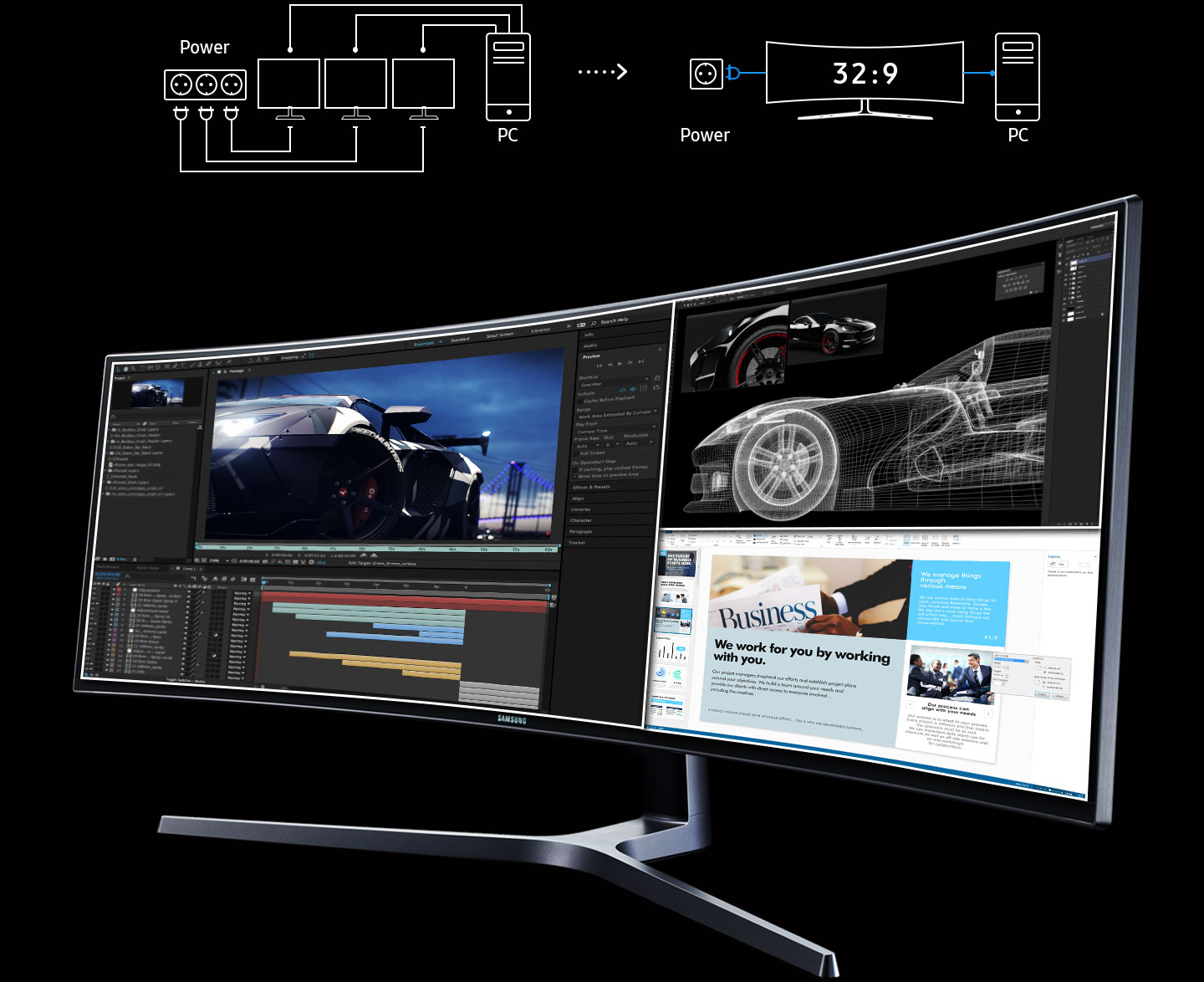 Samsung 49" QLED Curved FreeSync C49HG90 Samsung 49" QLED Curved FreeSync C49HG90