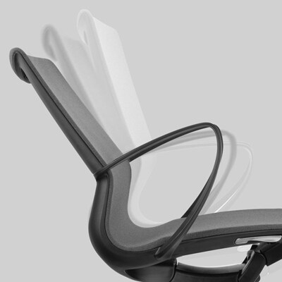 lutningsfunktion Ergonomisk konferansstol grå