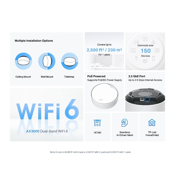 TP-Link Deco X50-PoE Router TP-Link Deco X50-PoE Router