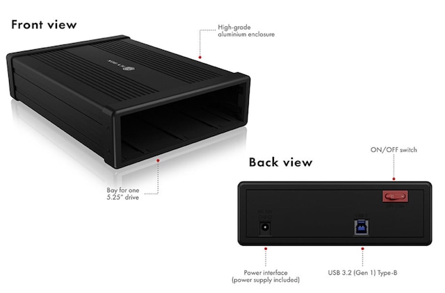 Icy Box Externt hölje IB-525-U3 Icy Box Externt hölje IB-525-U3